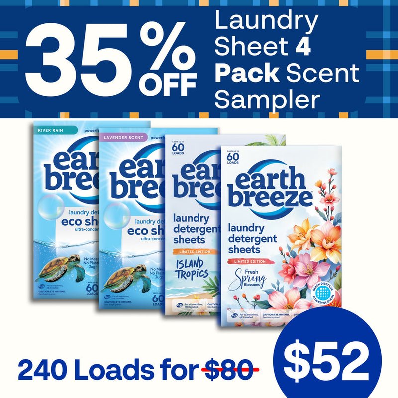 Laundry Sheet Scent Sampler - 4 Pack