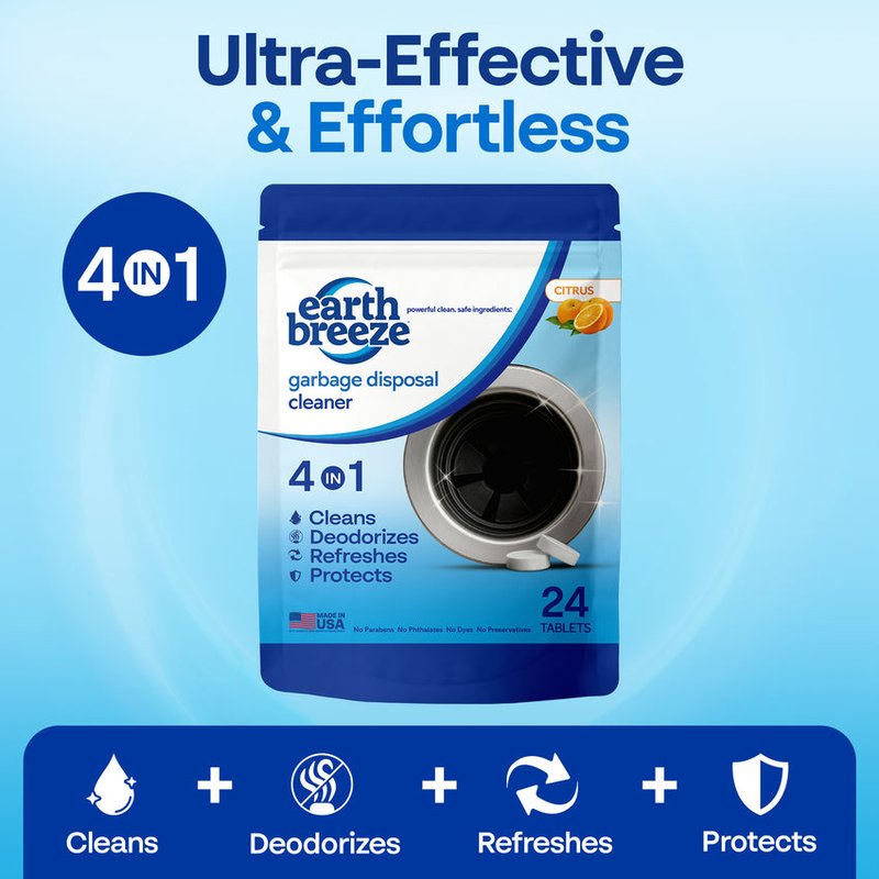 Garbage Disposal Cleaner Tablets - 4 Pack